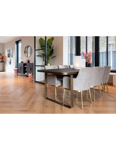 Espejo Maevy gold 110Ø