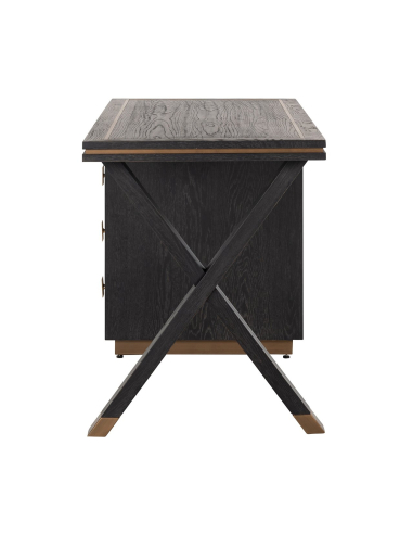 Hunter desk black rustic
