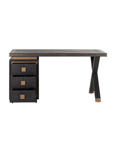 Hunter desk black rustic