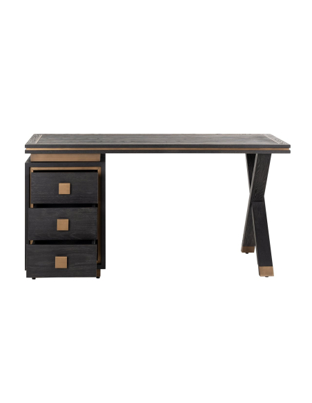 Hunter desk black rustic