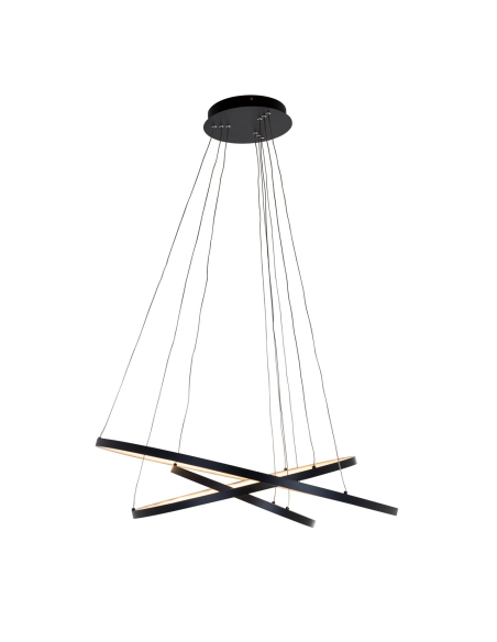 Lampadario Amira nero