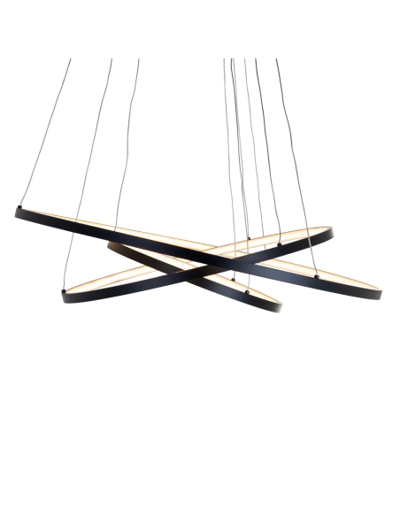 Amira black chandelier