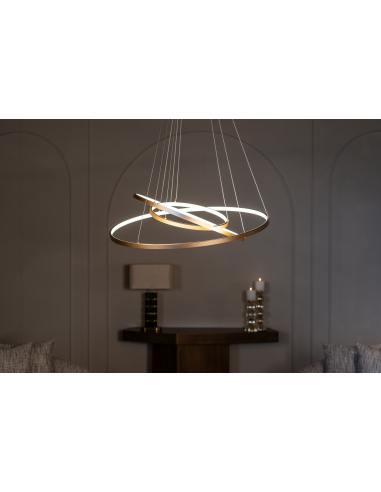 Lampadario Amira gold