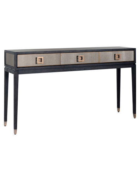 Consola Bloomville latão shagreen