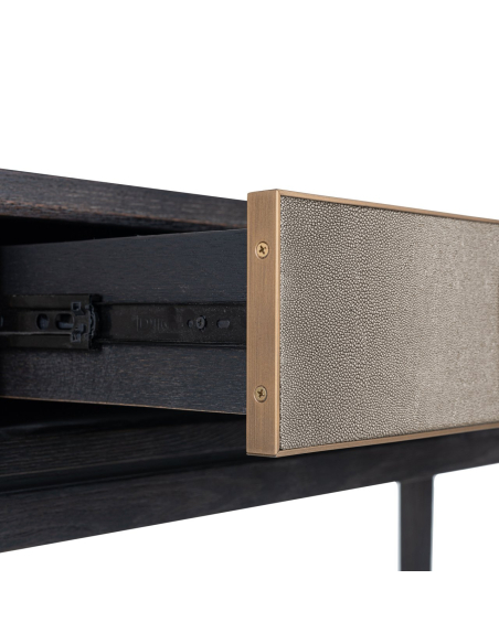 Consola Bloomville latão shagreen