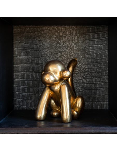 Decoratief object Monkey gold