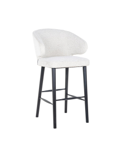 Sgabello da bar Indigo white bouclé 2