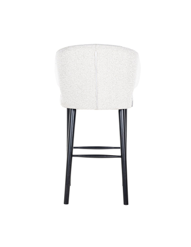 Indigo white bouclé bar stool