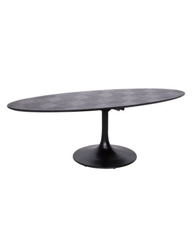 Tavolo da pranzo Blax black ovale 250