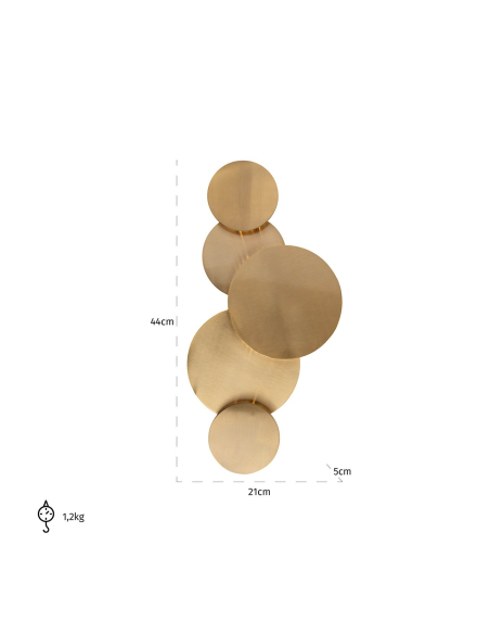 Collin wall light brushed gold
