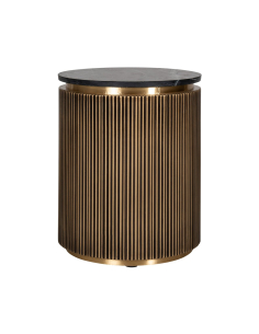 Table d'appoint Ironville gold 50Ø