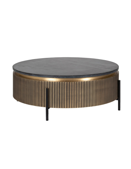 Mesa de centro Ironville gold 90Ø