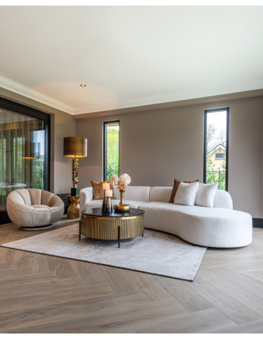 Mesa de centro Ironville gold 90Ø