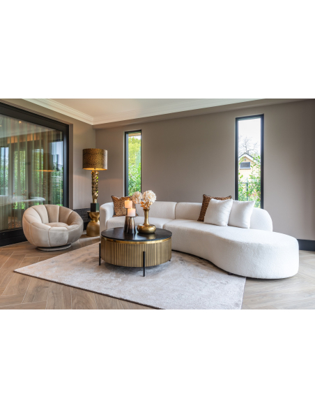 Mesa de centro Ironville gold 90Ø