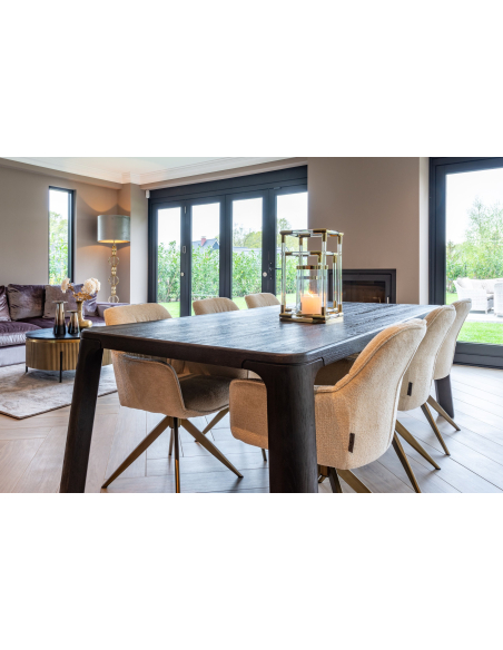 Mesa de centro Ironville gold 90Ø