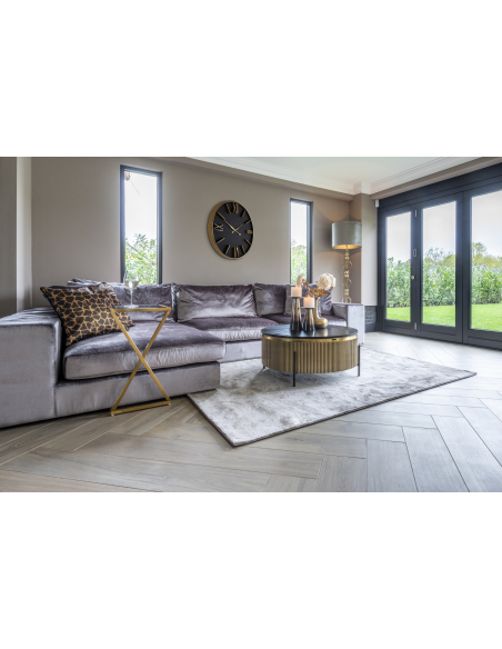 Mesa de centro Ironville gold 90Ø