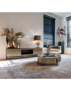 Meuble TV Ironville gold 2-doors 2