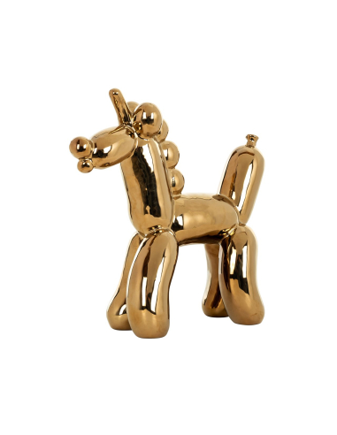 Decoratief object Balloonicorn goud