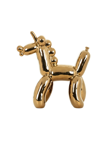 Objeto decorativo Balloonicorn dourado