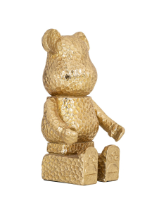 Decorative object Bear gold sitting