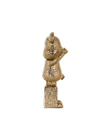 Oggetto decorativo Bear gold standing