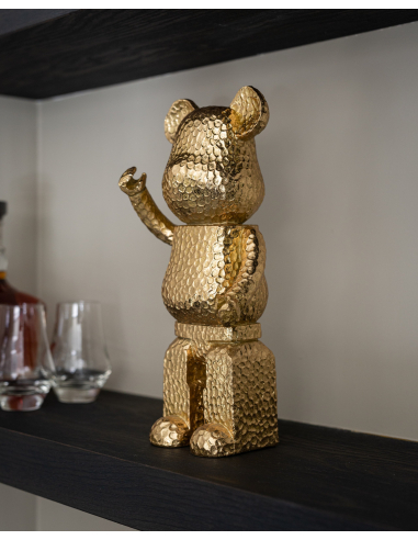 Dekorationsobjekt Bear gold standing