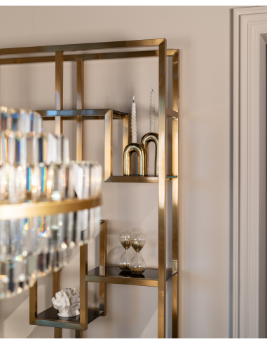 Kroonluchter Desire geborsteld goud small