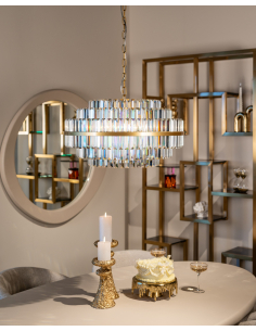 Kronleuchter Desire gebürstetes Gold klein 2