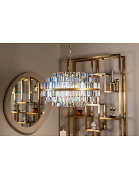 Lámpara de araña Desire oro cepillado pequeña