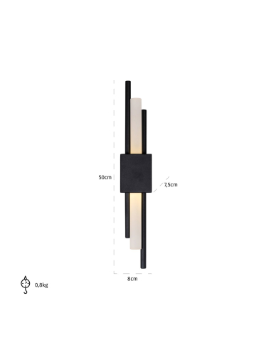 Wandlamp Mylas black