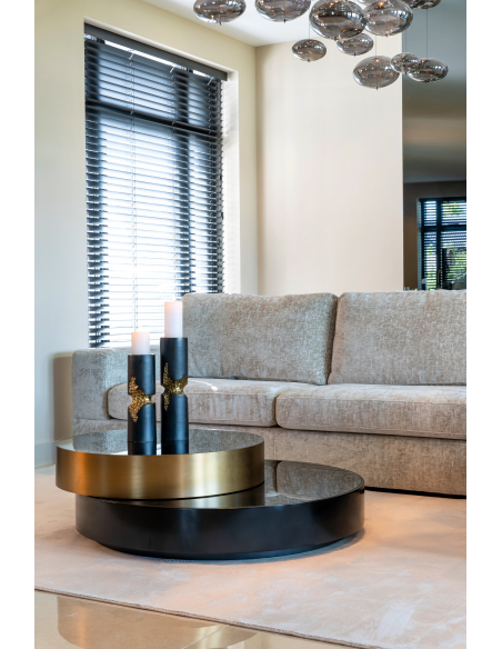 Salontafel Alexander Jones zwart/goud (Slice)