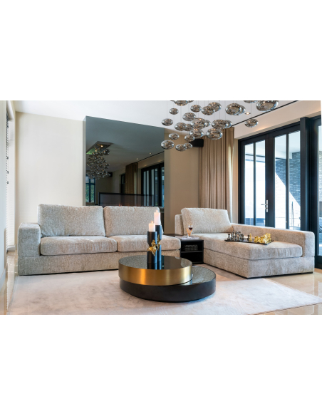 Couchtisch Alexander Jones Schwarz/Gold (Slice)