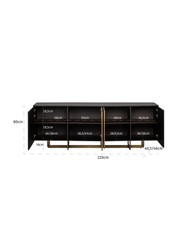 Buffet Alexander Jones charcoal (Dax)
