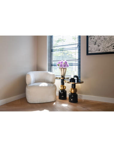 Mose black side table 41Ø