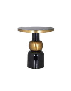 Bijzettafel Mose black 51Ø