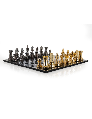 Dekoratives Spiel Saray black/gold Schachbrett