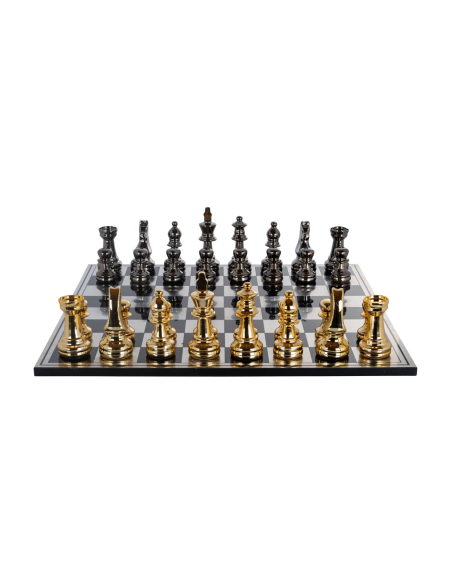 Jeu décoratif Saray black/gold chessboard