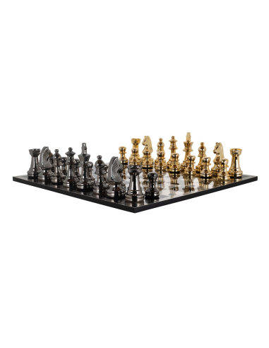 Jeu décoratif Saray black/gold chessboard