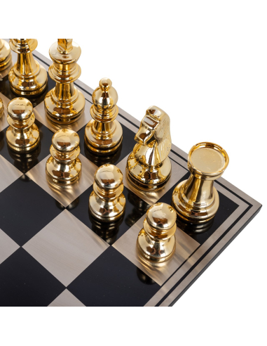 Jeu décoratif Saray black/gold chessboard