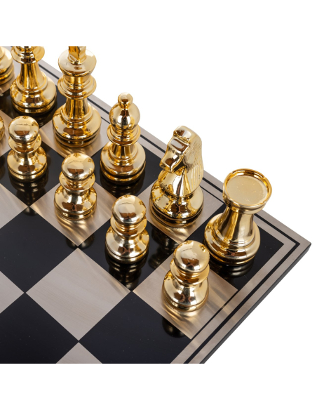 Jeu décoratif Saray black/gold chessboard