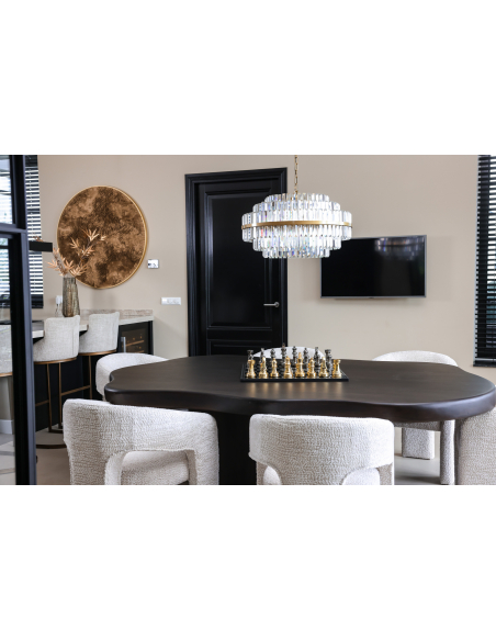 Jeu décoratif Saray black/gold chessboard