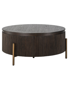 Table basse Luxor brown 95Ø