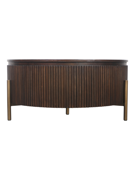 Mesa de centro Luxor brown 95Ø