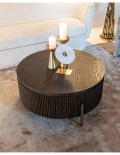Table basse Luxor brown 95Ø 2