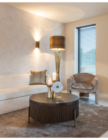 Salontafel Luxor brown 95Ø
