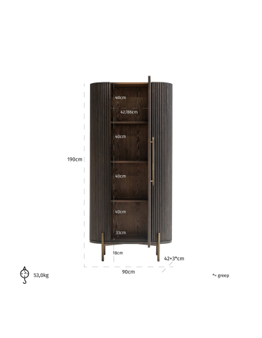 Armadio contenitore Luxor brown