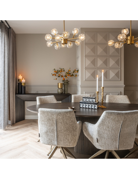 Eettafel Luxor brown ovaal 235