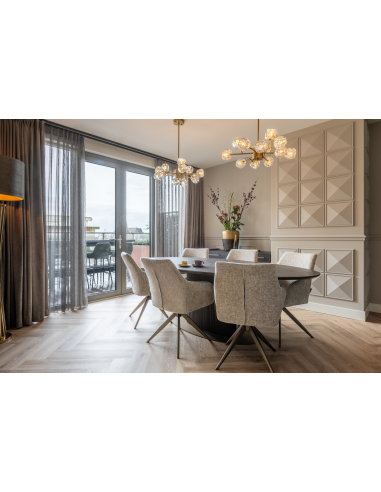 Eettafel Luxor brown ovaal 235
