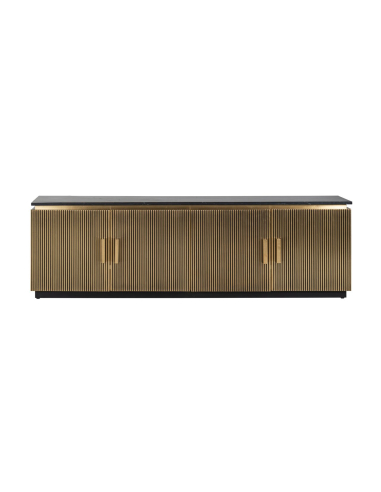 Ironville gold 4-door TV unit