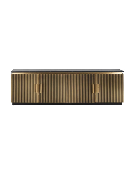Ironville gold 4-door TV unit